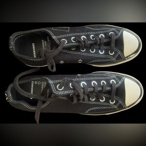 Fragment Design x Moncler x Converse Chuck 70 Low 'Black' Size 8.5 Authentic